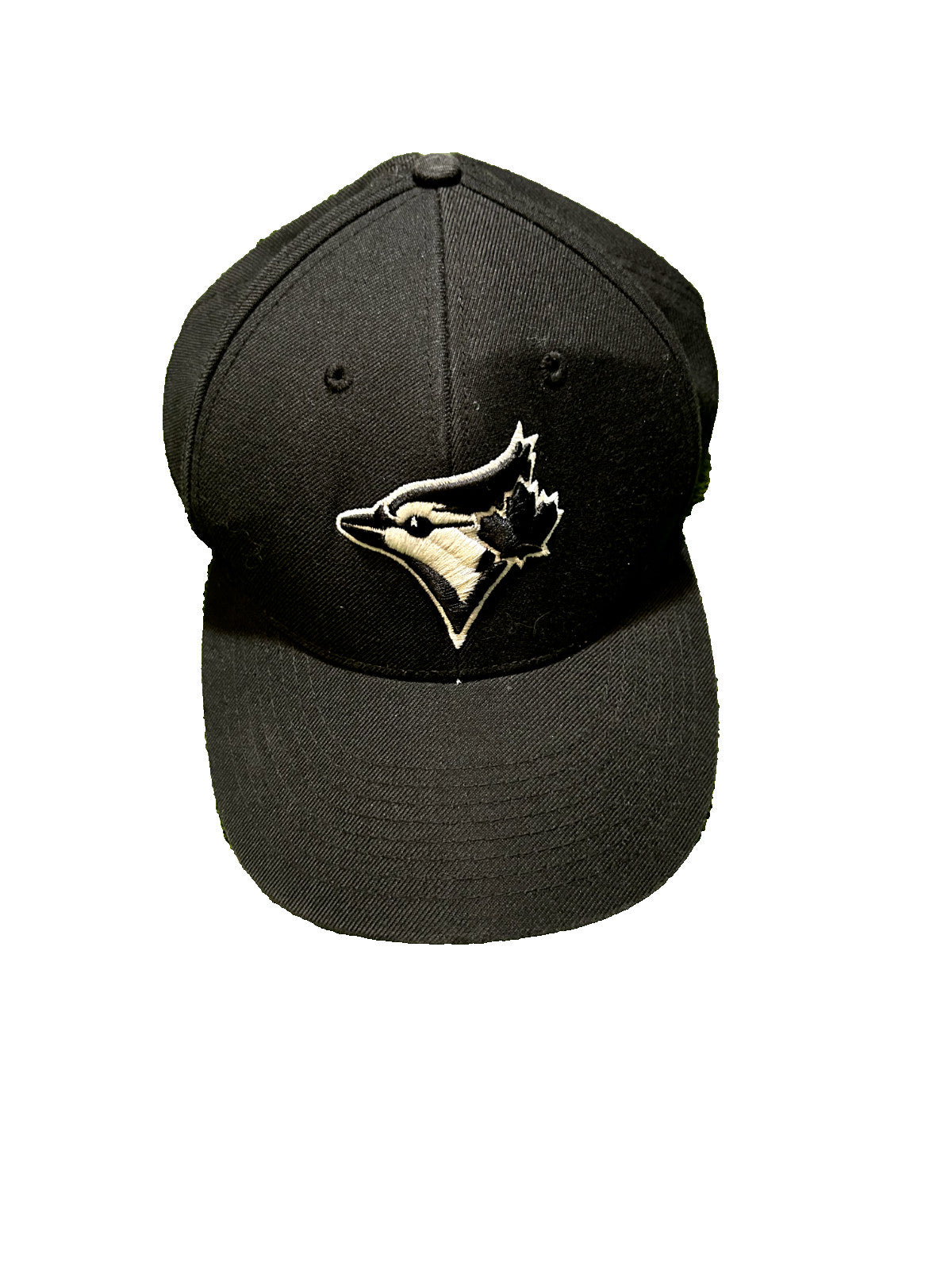 Men's Toronto Blue Jays Black Hat White Logo 46 Brand Adjustable - Bargain Haven