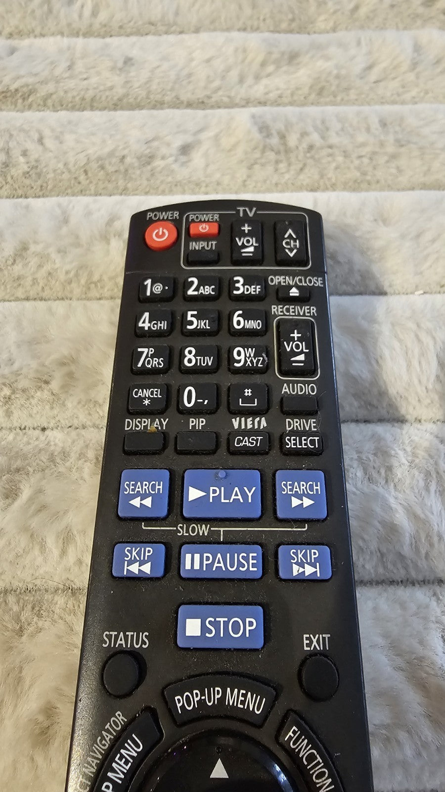 Authentic Panasonic Remote N2QAKB000076 – Compatible with Blu-ray/DVD Players... - Friperie Urbaine