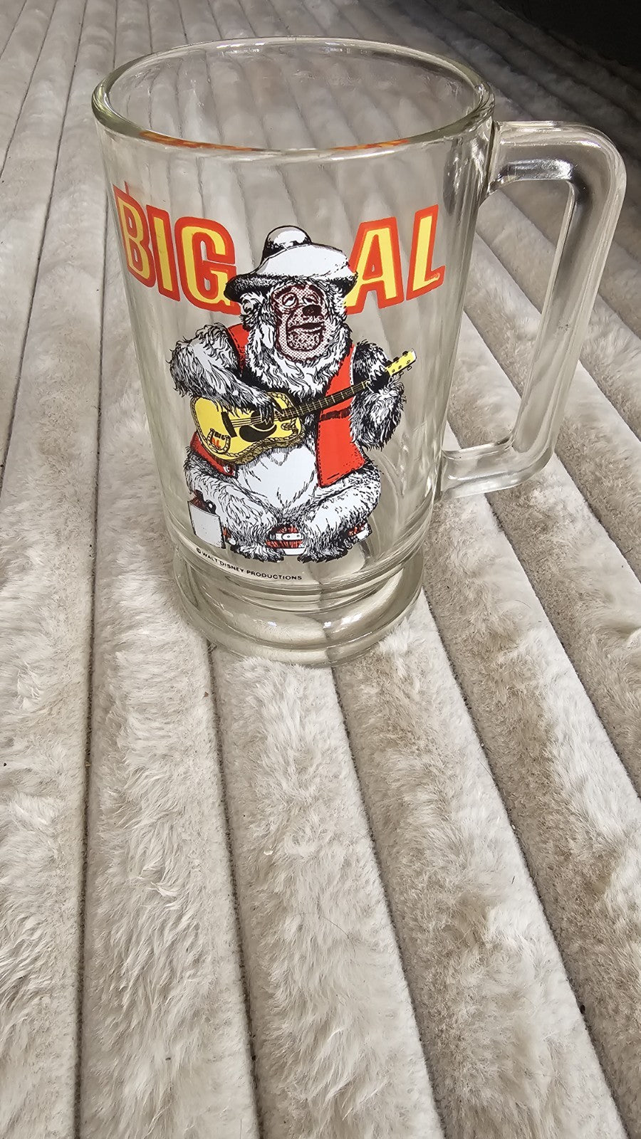 Walt Disney Country Bear Jamboree BIG AL Glass Mug - 6" Vintage Stone - Bargain Haven