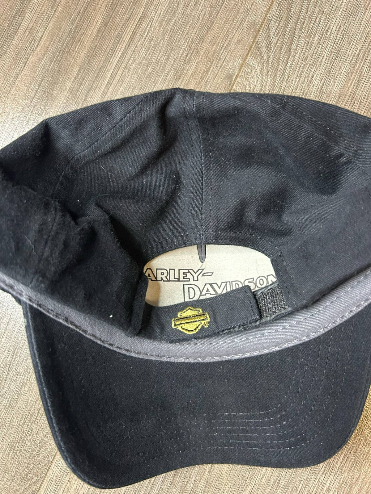 Harley-Davidson Skeleton Hands Logo Cap – Adjustable Black Hat – One Size - Bargain Haven