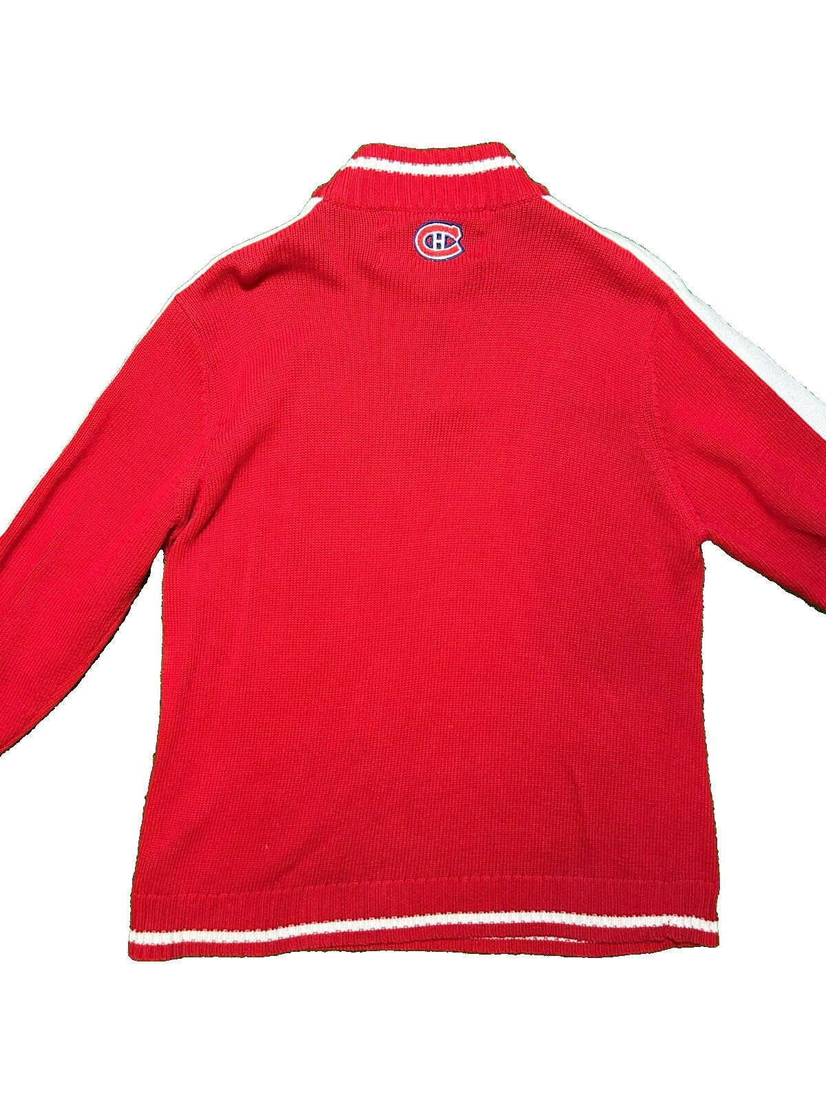 NHL Montreal Canadiens Knit Sweater Pullover L ILANCO Licensed Hockey top - Bargain Haven