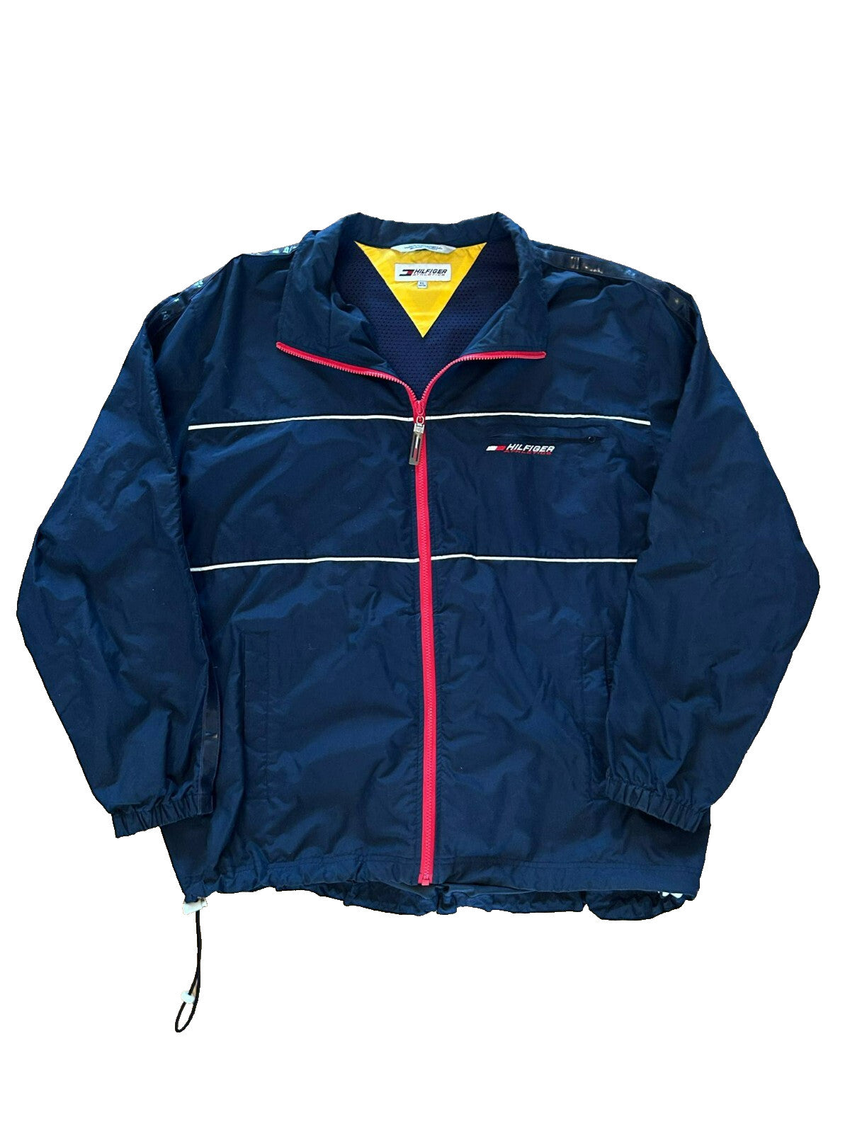 Vintage Tommy Hilfiger Athletics Windbreaker Jacket XL - Bargain Haven