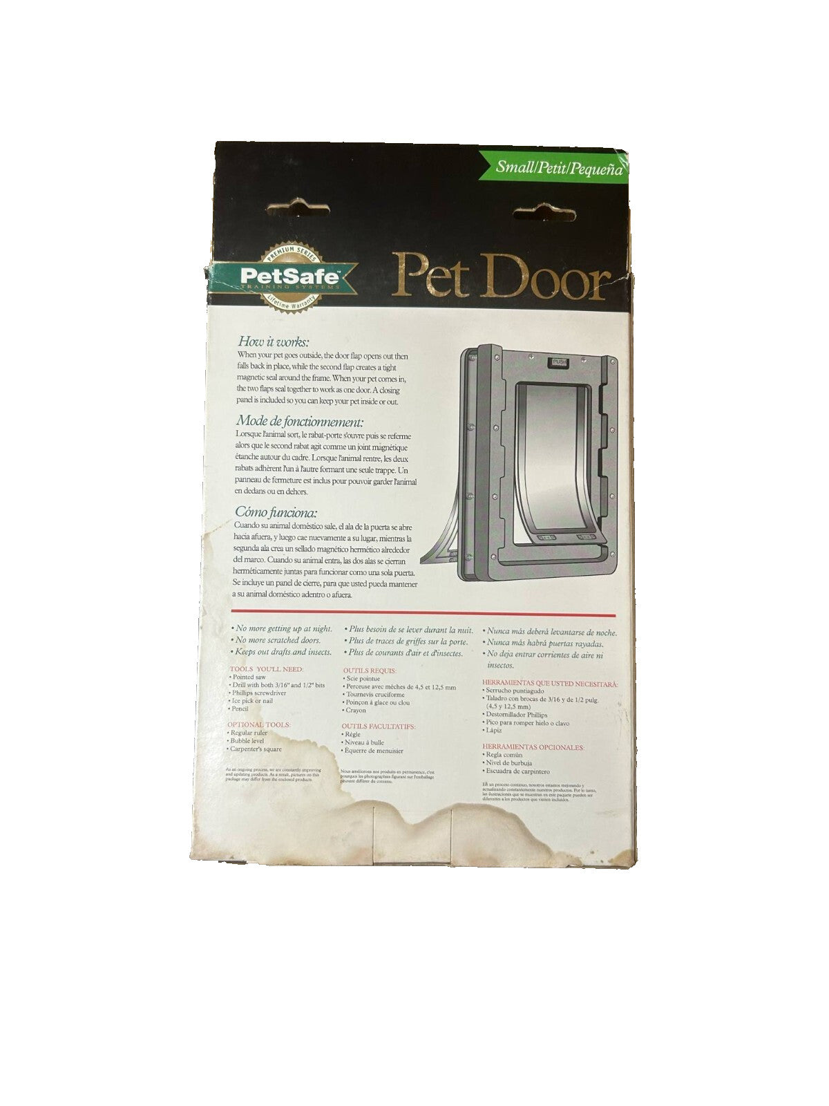 PetSafe Premium Pet Door Small Brown – For Dogs/Cats Up to 12 lbs - Bargain Haven