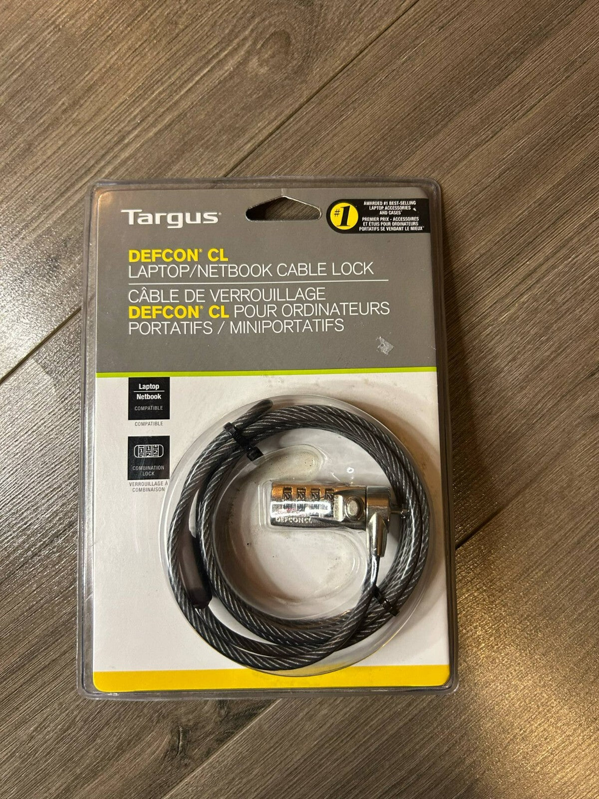 Targus DEFCON CL Laptop/Notebook Combination Cable Lock – New in Package - Bargain Haven