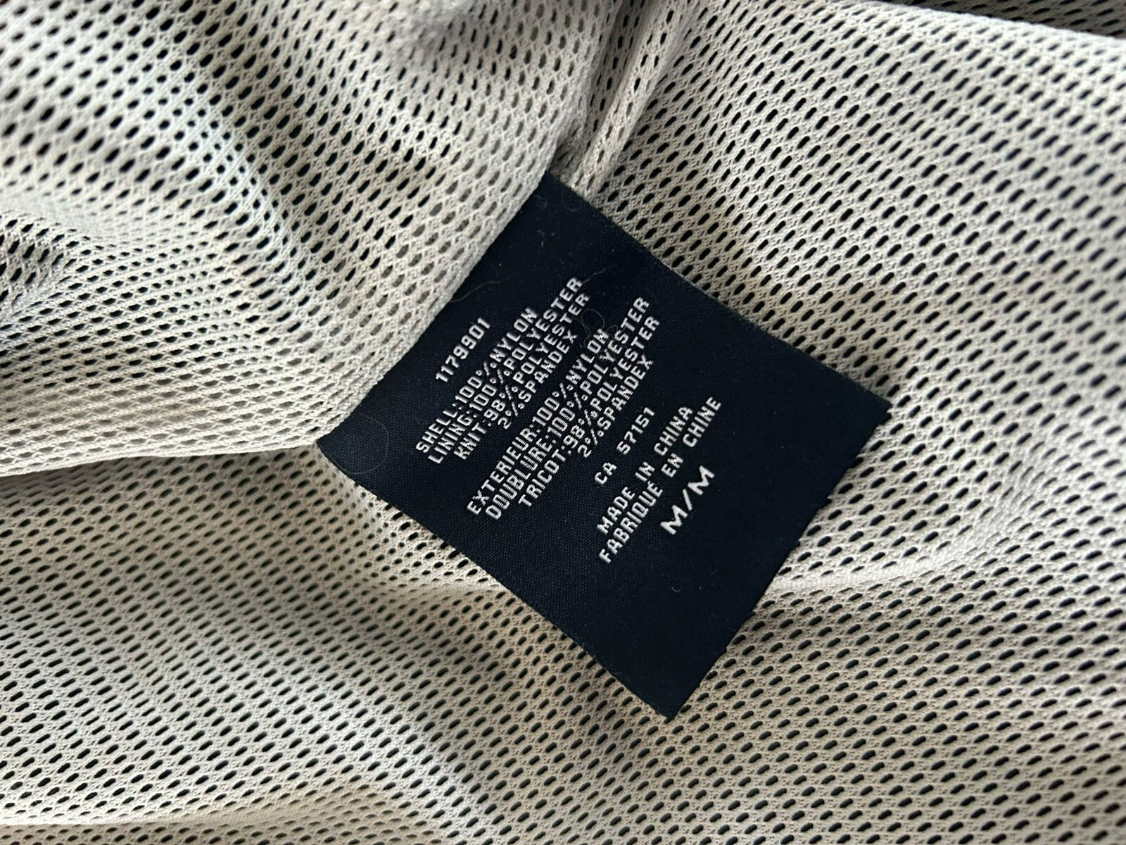 Tommy Hilfiger Windbreaker Jacket Men’s Medium Black Mesh Lined Nylon Zip-Up - Bargain Haven