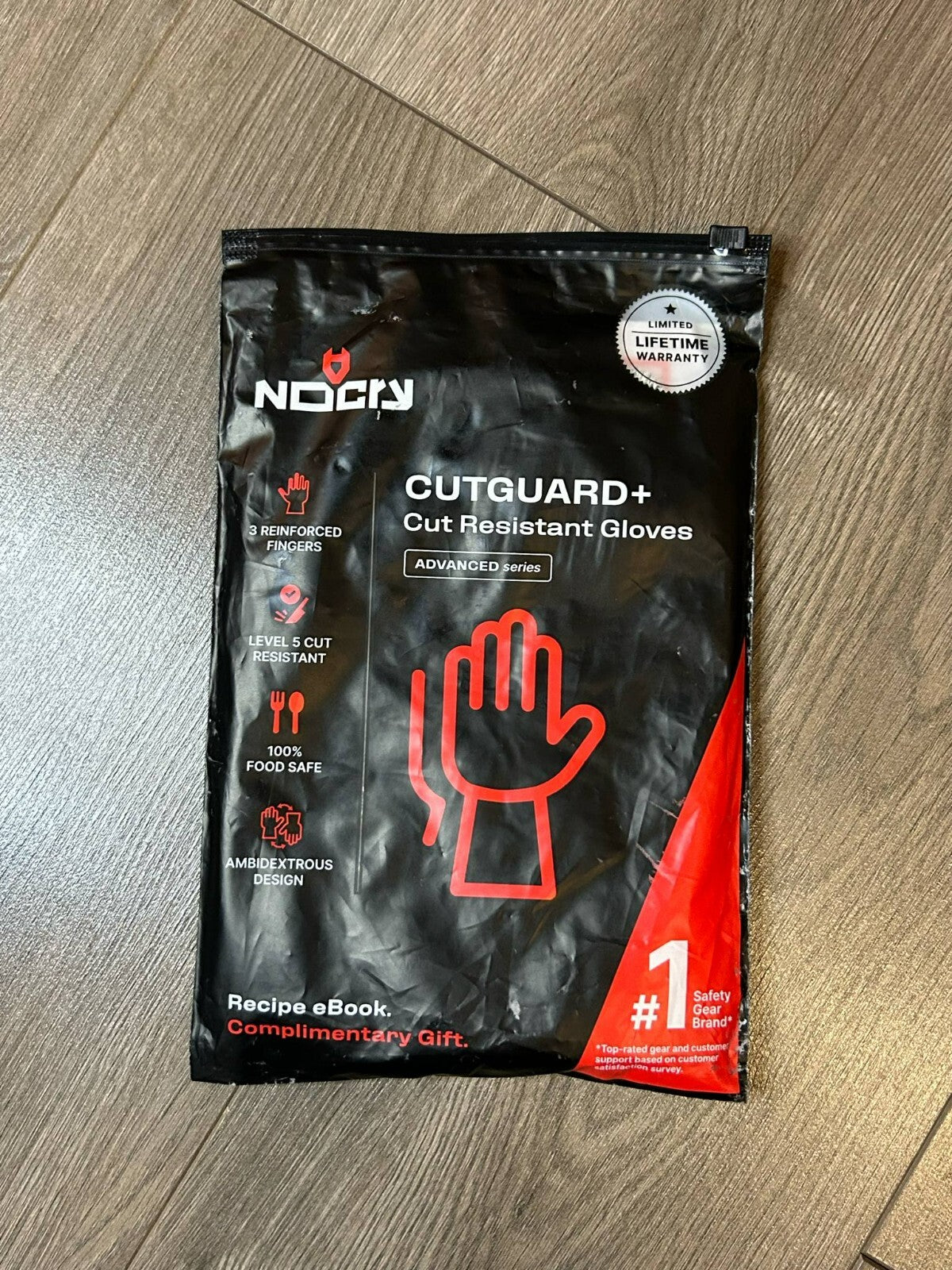 New NoCry CutGuard Cut Resistant Gloves Level 5 – Reinforced Fingers – Size M - Bargain Haven