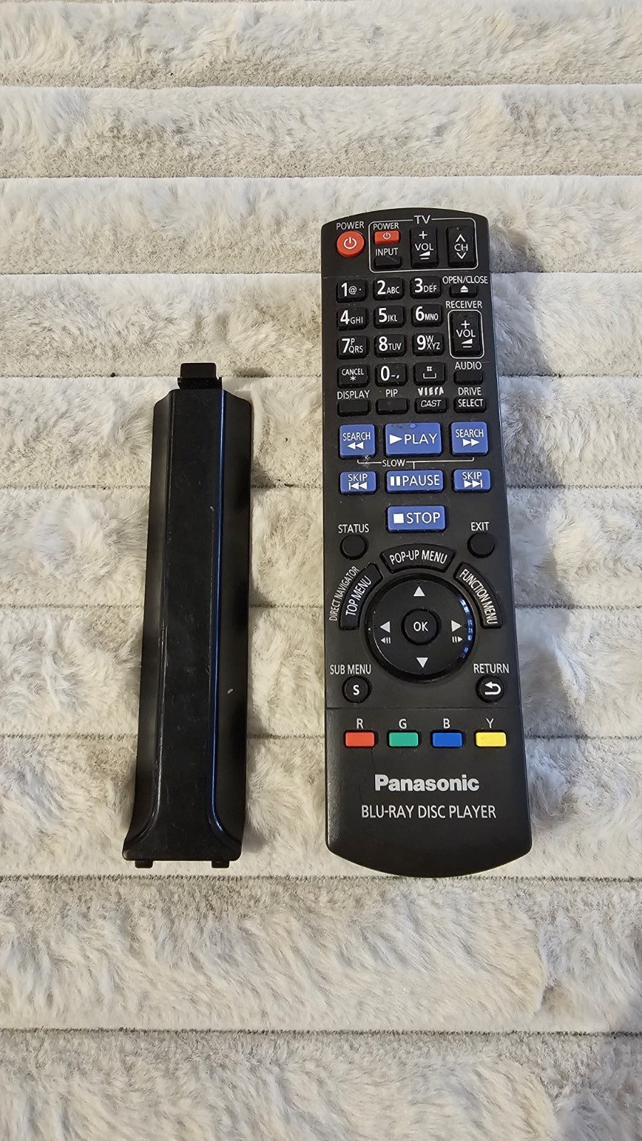 Authentic Panasonic Remote N2QAKB000076 – Compatible with Blu-ray/DVD Players... - Friperie Urbaine