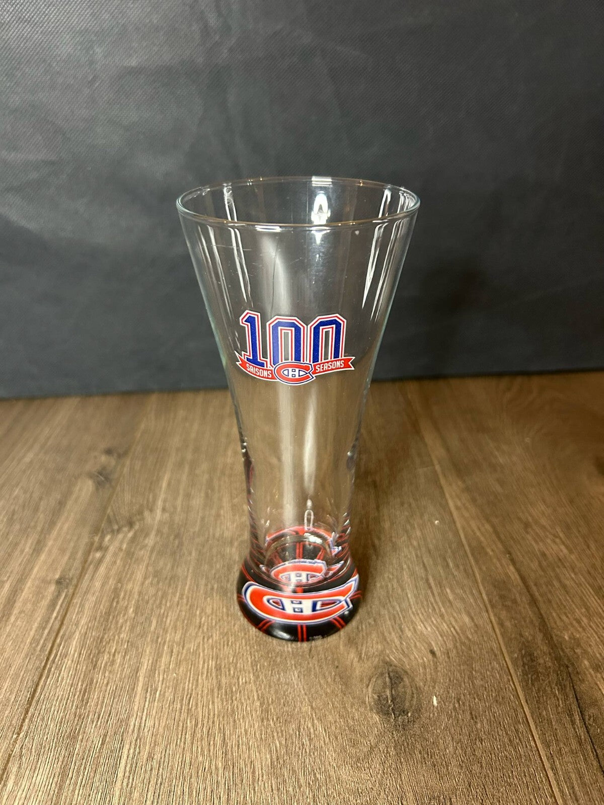 Montreal Canadiens 100 Seasons Collectible Beer Glass – Habs Logo - Bargain Haven