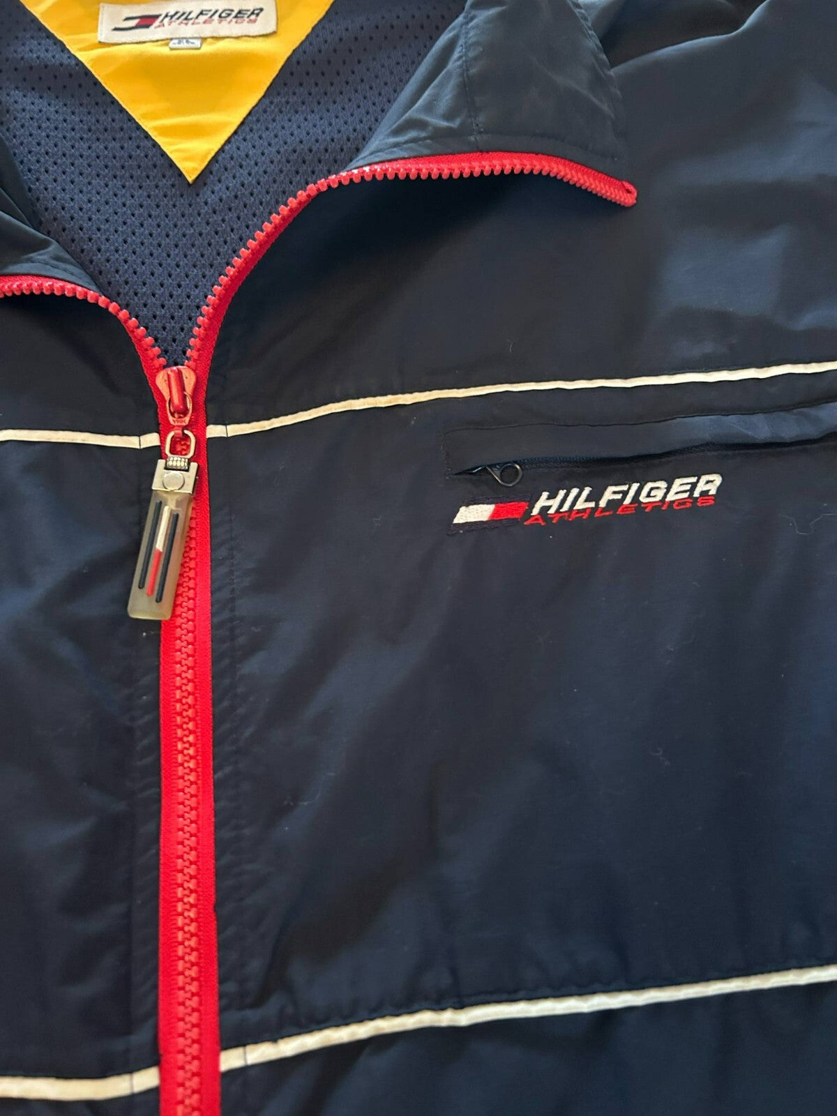 Vintage Tommy Hilfiger Athletics Windbreaker Jacket XL - Bargain Haven