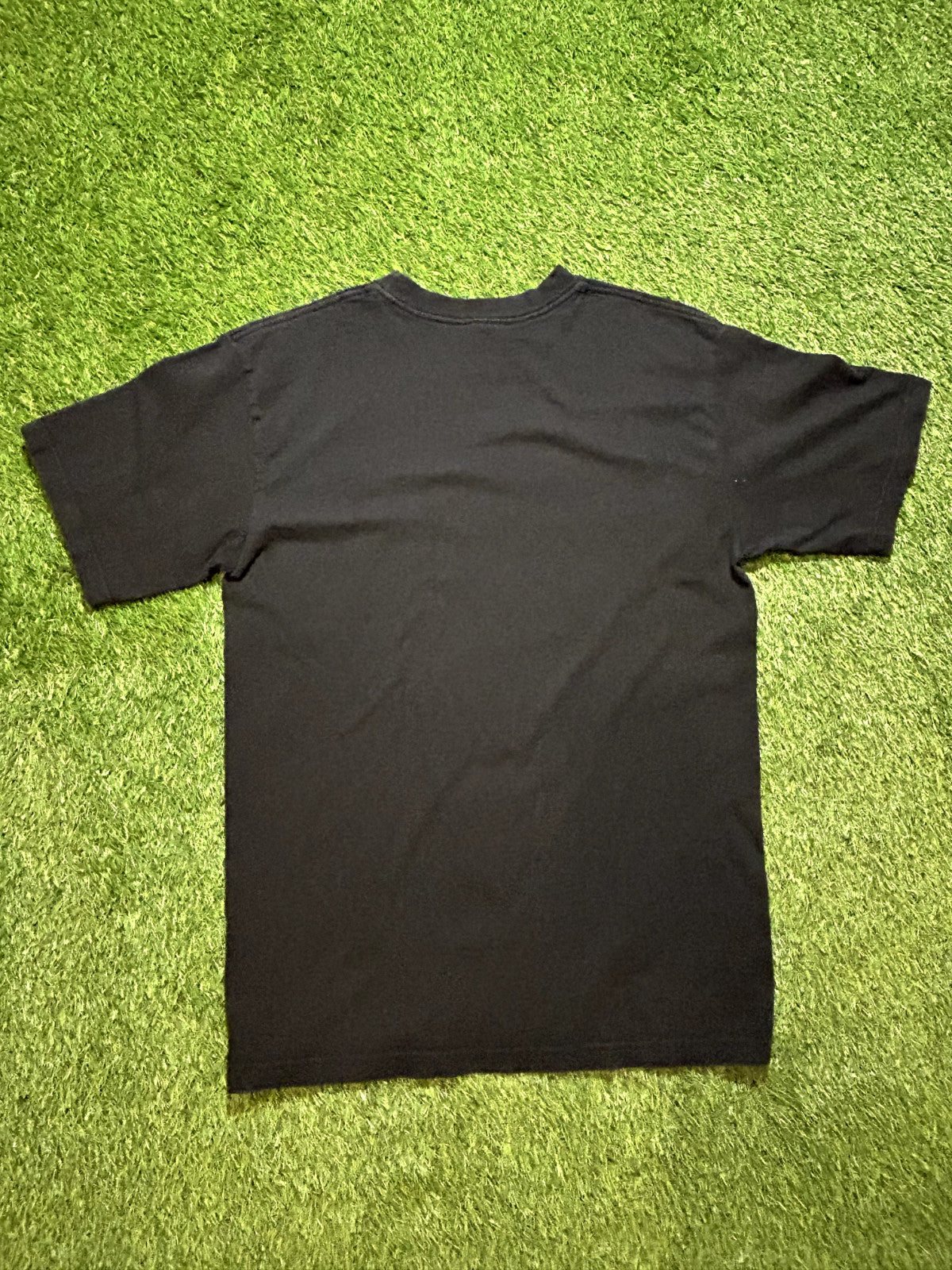Adidas Vintage Y2K T-Shirt Black White Logo 100% Cotton Men’s Size M - Bargain Haven