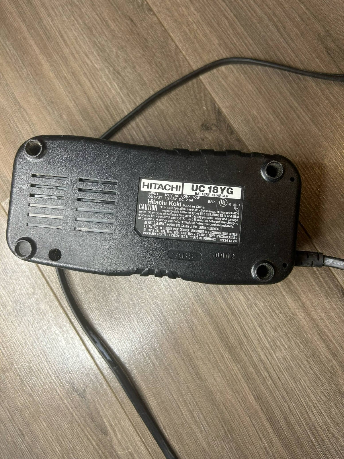 Hitachi UC 18YG Battery Charger + EB1414S 14.4V NiCd Battery - Bargain Haven