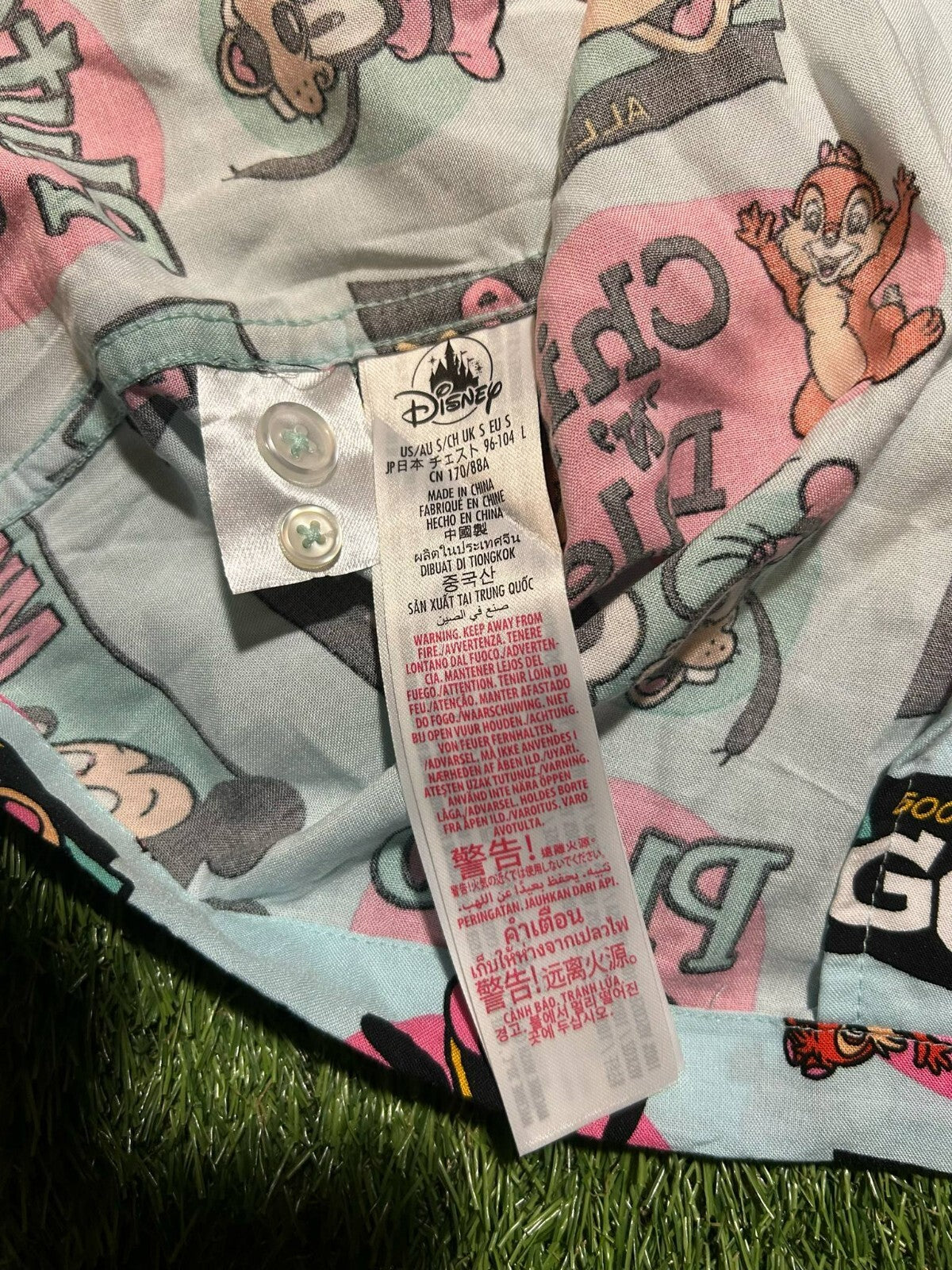 Walt Disney cool graphic Button-Up Shirt – Size S - Bargain Haven