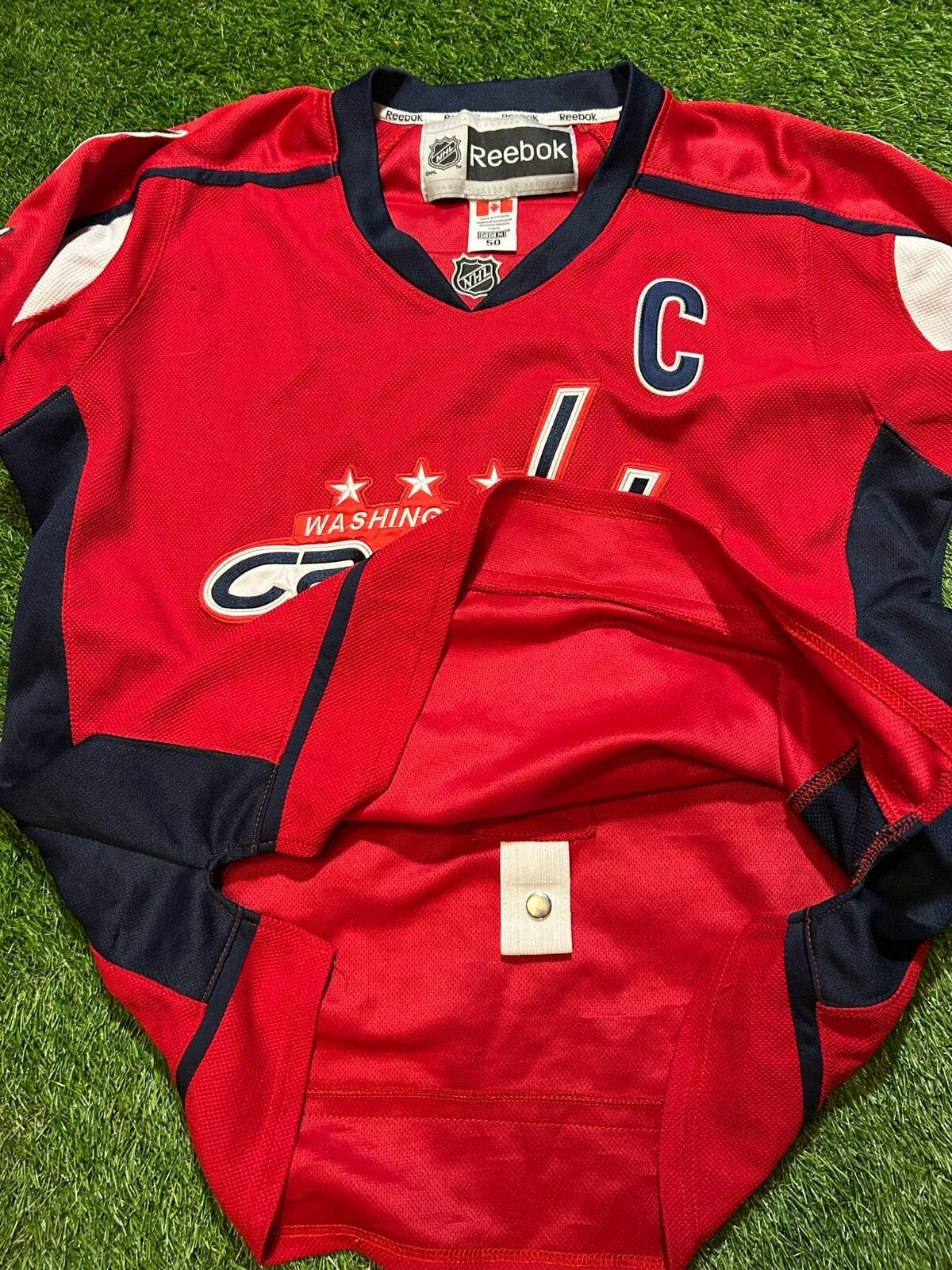 Alexander Ovechkin Reebok Edge 2.0 Jersey Size 50 Capitals Authentic NHL Pro - Bargain Haven