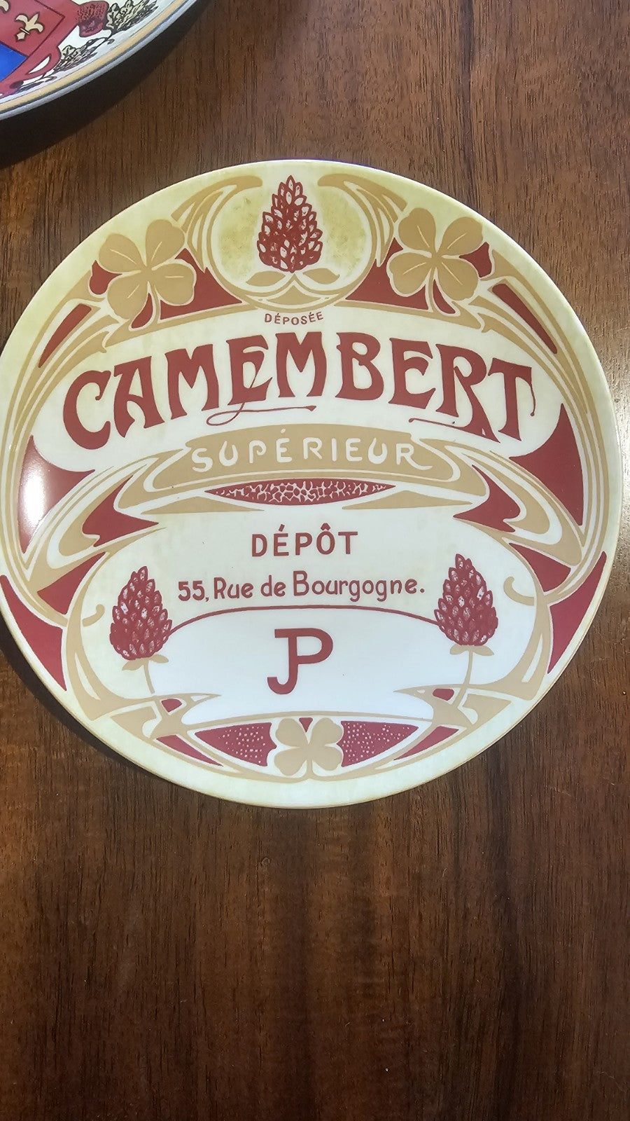 “Camembert - 55 rue de Bourgogne” Dish Set - Vintage French Style - Bargain Haven