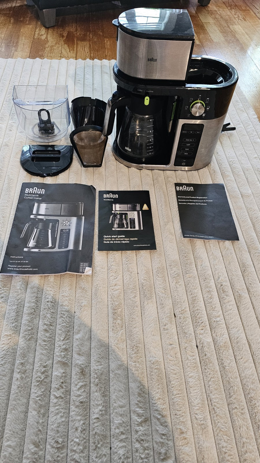 Braun MultiServe KF 9050 BK Drip Coffee Maker – SCA Certified, 7 Brew Sizes - Friperie Urbaine