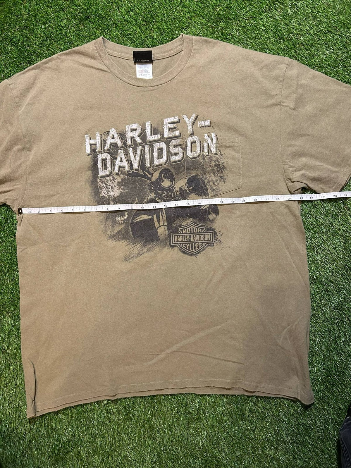 Harley-Davidson St-Jérôme T-Shirt 2XL Brown Québec Canada Skull Graphic - Bargain Haven