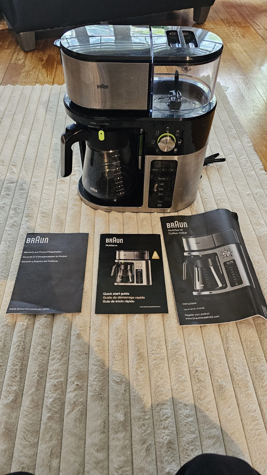 Braun MultiServe KF 9050 BK Drip Coffee Maker – SCA Certified, 7 Brew Sizes - Friperie Urbaine