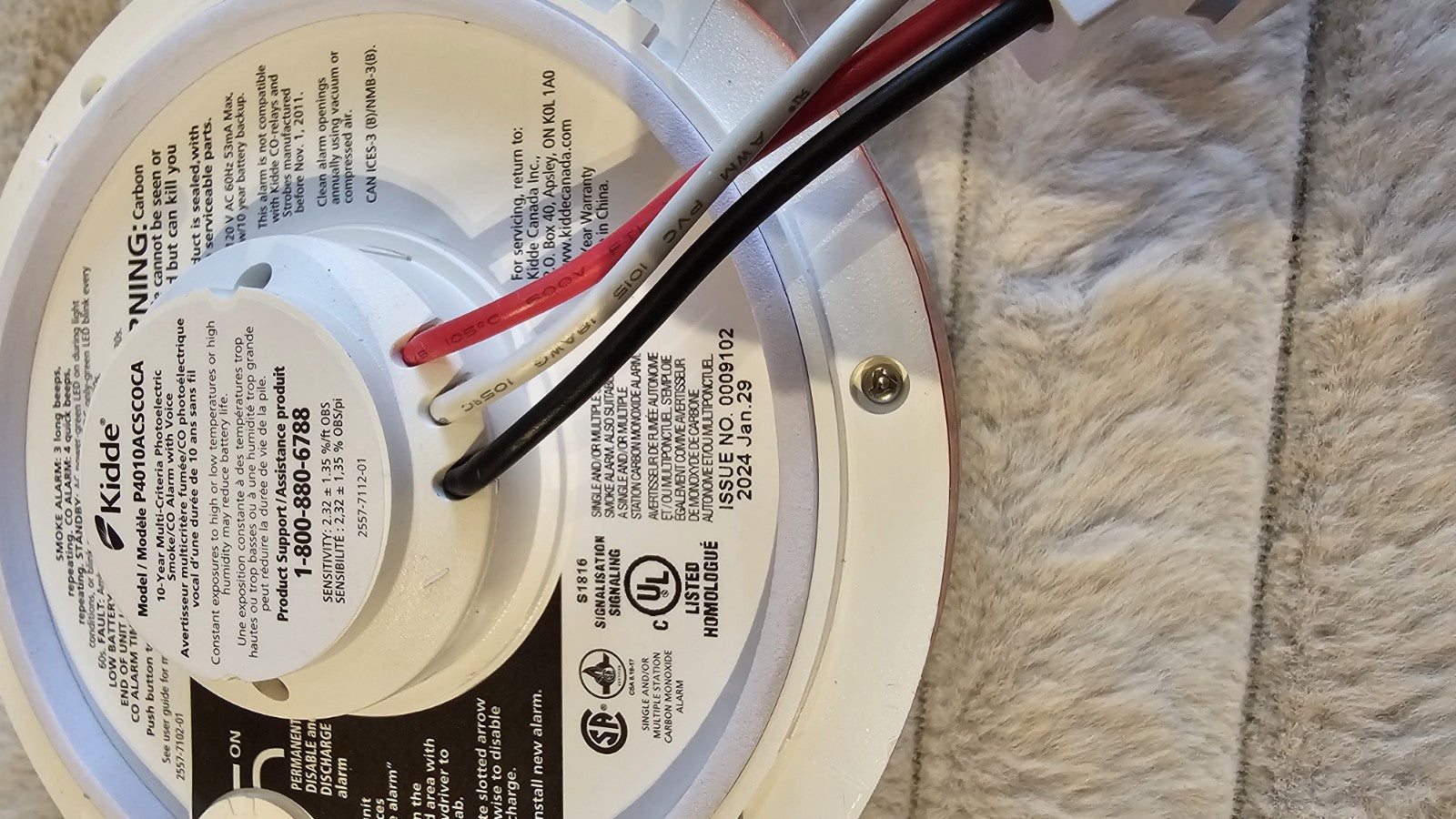 Smoke and Carbon Monoxide Alarm - Kidde P4010ACSCOCA (2-Pack) - New (Open Box - Friperie Urbaine