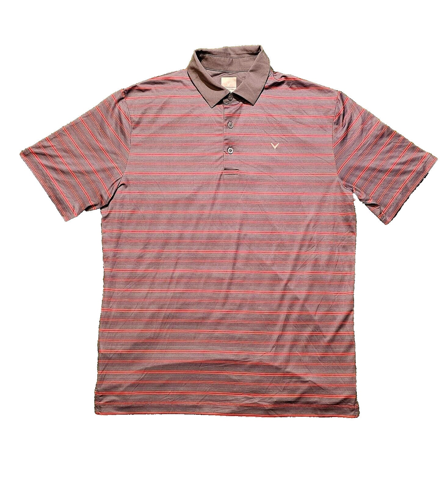 Callaway Men's Opti-Dri Striped Polo Shirt Medium Golf Shirt - Bargain Haven