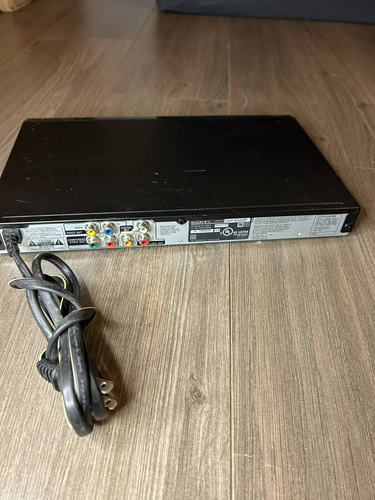 Sony DVP-SR200P DVD Player – Progressive Scan – Powers On - Bargain Haven