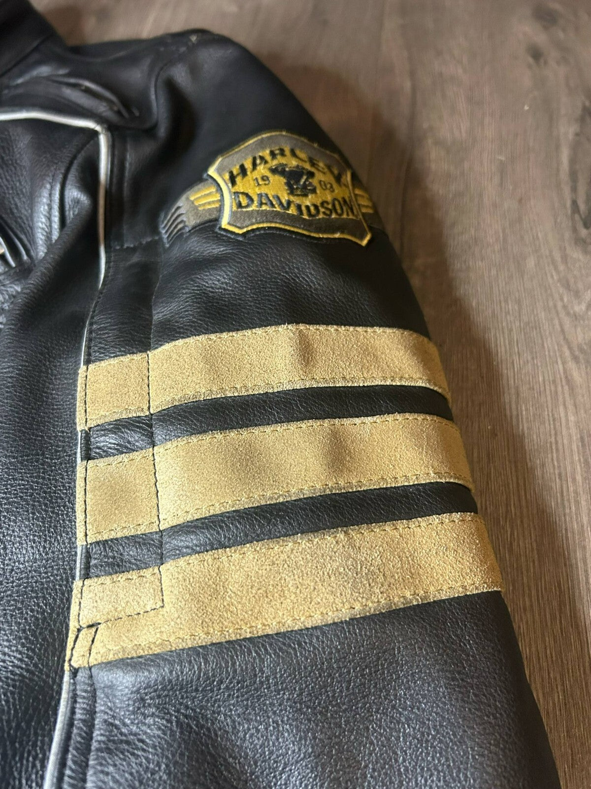 Harley-Davidson Leather Riding Jacket 97150-13VM + Chaps Pants 98039-12VM Size M - Bargain Haven