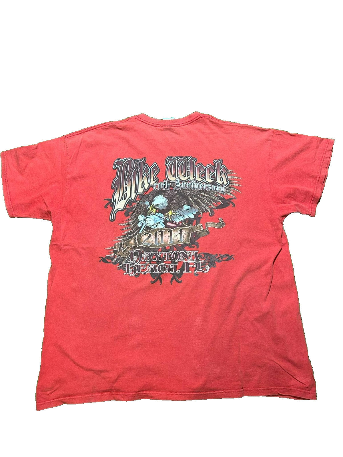 2011 Daytona Bike Week T-Shirt 70th Anniversary – Fruit of the Loom 2XL - Bargain Haven