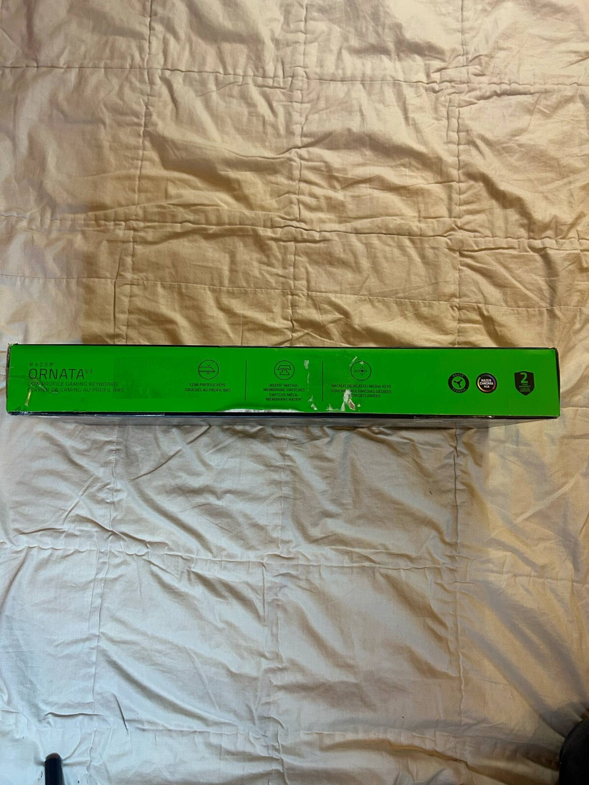 Razer Ornata V3 Low Profile Gaming Keyboard - RGB Chroma, Membrane - Open Box - Friperie Urbaine