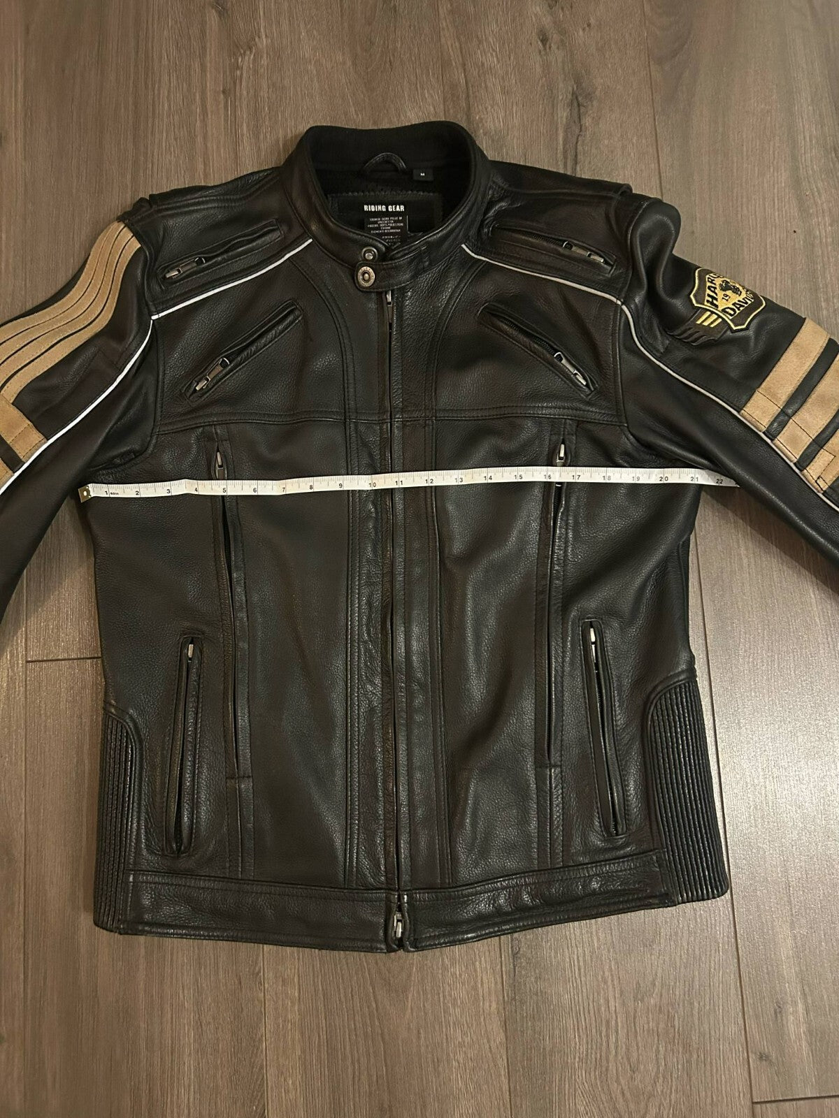 Harley-Davidson Leather Riding Jacket 97150-13VM + Chaps Pants 98039-12VM Size M - Bargain Haven