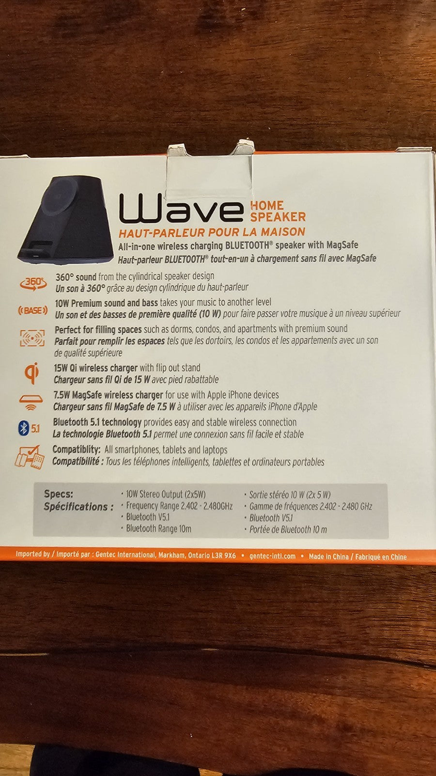 Wave IQ Speaker - New with Wireless Phone Charging - Friperie Urbaine