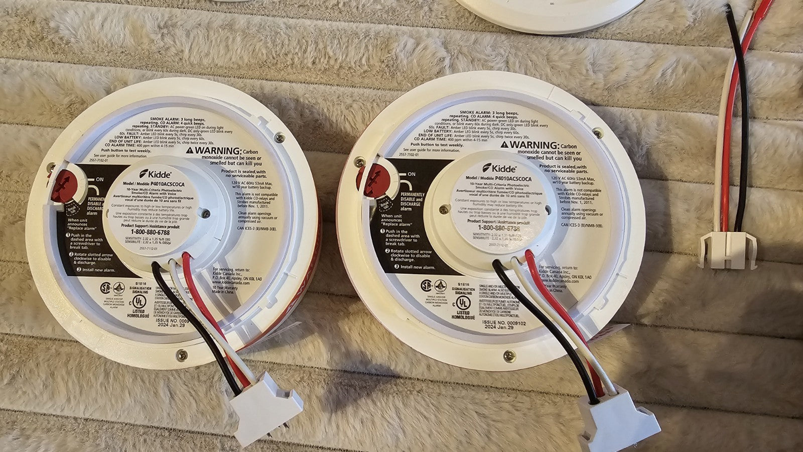 Smoke and Carbon Monoxide Alarm - Kidde P4010ACSCOCA (2-Pack) - New (Open Box - Friperie Urbaine
